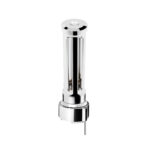 Thread-On Chrome Sonoma Style Gearshift Knob With LED 9/10 Speed Adapter-Clear Crystal/White LED - Image 2