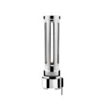 Thread-On Chrome Sonoma Style Gearshift Knob With LED 9/10 Speed Adapter-Clear Crystal/White LED - Image 4