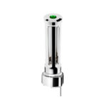 Thread-On Chrome Sonoma Style Gearshift Knob With LED 9/10 Speed Adapter-Dark Green Crystal/Green LED - Image 2
