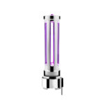 Thread-On Chrome Sonoma Style Gearshift Knob With LED 9/10 Speed Adapter-Purple Crystal/Purple LED - Image 3