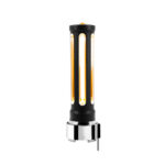Thread-On Matte Black Sonoma Style Gearshift Knob With LED 9/10 Speed Adapter-Amber Crystal/Amber LED - Image 3