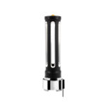 Thread-On Matte Black Sonoma Style Gearshift Knob With LED 9/10 Speed Adapter-Amber Crystal/Amber LED - Image 4