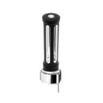 Thread-On Matte Black Sonoma Style Gearshift Knob With LED 9/10 Speed Adapter-Clear Crystal/White LED 71143