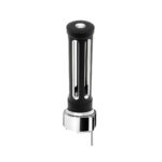 Thread-On Matte Black Sonoma Style Gearshift Knob With LED 9/10 Speed Adapter-Clear Crystal/White LED - Image 2