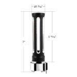 Thread-On Matte Black Sonoma Style Gearshift Knob With LED 9/10 Speed Adapter-Clear Crystal/White LED - Image 8