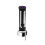 Thread-On Matte Black Sonoma Style Gearshift Knob With LED 9/10 Speed Adapter-Purple Crystal/Purple LED - Image 2
