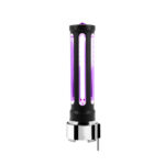 Thread-On Matte Black Sonoma Style Gearshift Knob With LED 9/10 Speed Adapter-Purple Crystal/Purple LED - Image 3