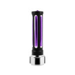 Thread-On Matte Black Sonoma Style Gearshift Knob With LED 9/10 Speed Adapter-Purple Crystal/Purple LED - Image 5