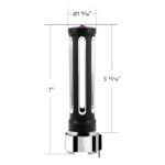 Thread-On Matte Black Sonoma Style Gearshift Knob With LED 9/10 Speed Adapter-Purple Crystal/Purple LED - Image 8