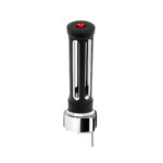 Thread-On Matte Black Sonoma Style Gearshift Knob With LED 9/10 Speed Adapter-Red Crystal/Red LED - Image 2