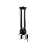 Thread-On Matte Black Sonoma Style Gearshift Knob With LED 9/10 Speed Adapter-Red Crystal/Red LED - Image 4
