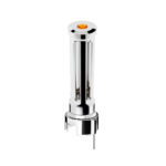 Thread-On Chrome Sonoma Style Gearshift Knob With LED 13/15/18 Speed Adapter-Amber Crystal/Amber LED - Image 2