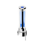 Thread-On Chrome Sonoma Style Gearshift Knob With LED 13/15/18 Speed Adapter-Blue Crystal/Blue LED 71148