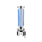 Thread-On Chrome Sonoma Style Gearshift Knob With LED 13/15/18 Speed Adapter-Blue Crystal/Blue LED - Image 3