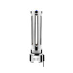 Thread-On Chrome Sonoma Style Gearshift Knob With LED 13/15/18 Speed Adapter-Blue Crystal/Blue LED - Image 4