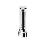 Thread-On Chrome Sonoma Style Gearshift Knob With LED 13/15/18 Speed Adapter-Clear Crystal/White LED 71149