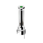 Thread-On Chrome Sonoma Style Gearshift Knob With LED 13/15/18 Speed Adapter-Dark Green Crystal/Green LED - Image 2