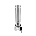Thread-On Chrome Sonoma Style Gearshift Knob With LED 13/15/18 Speed Adapter-Dark Green Crystal/Green LED - Image 4