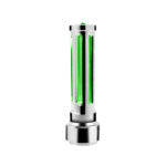 Thread-On Chrome Sonoma Style Gearshift Knob With LED 13/15/18 Speed Adapter-Dark Green Crystal/Green LED - Image 5