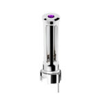Thread-On Chrome Sonoma Style Gearshift Knob With LED 13/15/18 Speed Adapter-Purple Crystal/Purple LED - Image 2
