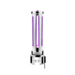 Thread-On Chrome Sonoma Style Gearshift Knob With LED 13/15/18 Speed Adapter-Purple Crystal/Purple LED - Image 3