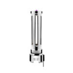 Thread-On Chrome Sonoma Style Gearshift Knob With LED 13/15/18 Speed Adapter-Purple Crystal/Purple LED - Image 4