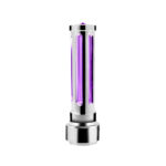 Thread-On Chrome Sonoma Style Gearshift Knob With LED 13/15/18 Speed Adapter-Purple Crystal/Purple LED - Image 5