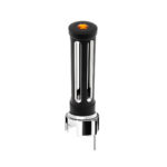 Thread-On Matte Black Sonoma Style Gearshift Knob With LED 13/15/18 Speed Adapter-Amber Crystal/Amber LED - Image 2