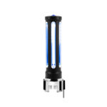 Thread-On Matte Black Sonoma Style Gearshift Knob With LED 13/15/18 Speed Adapter-Blue Crystal/Blue LED - Image 3