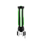 Thread-On Matte Black Sonoma Style Gearshift Knob With LED 13/15/18 Speed Adapter-Dark Green Crystal/Green LED - Image 3