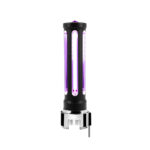 Thread-On Matte Black Sonoma Style Gearshift Knob With LED 13/15/18 Speed Adapter-Purple Crystal/Purple LED - Image 3