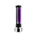 Thread-On Matte Black Sonoma Style Gearshift Knob With LED 13/15/18 Speed Adapter-Purple Crystal/Purple LED - Image 5