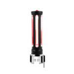 Thread-On Matte Black Sonoma Style Gearshift Knob With LED 13/15/18 Speed Adapter-Red Crystal/Red LED - Image 3
