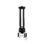 Thread-On Matte Black Sonoma Style Gearshift Knob With LED 13/15/18 Speed Adapter-Red Crystal/Red LED - Image 4