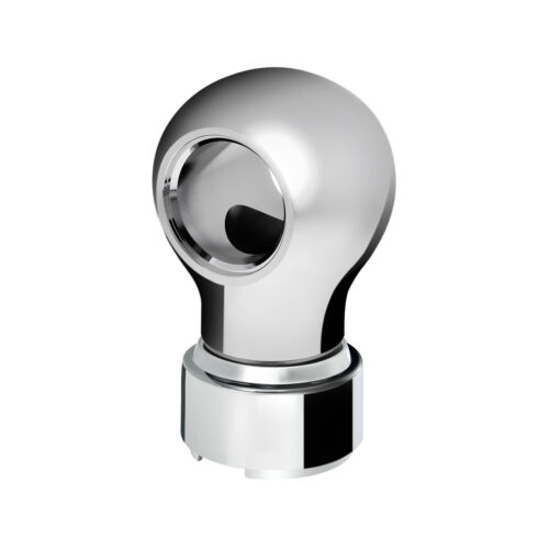 Thread-On Charlotte Style Gearshift Knob With 9/10 Speed Adapter-Chrome 71159