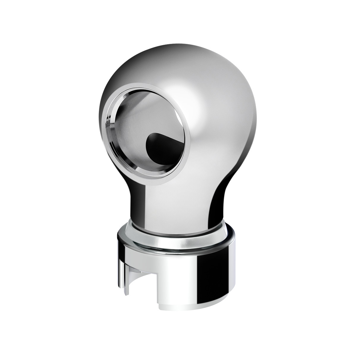 Thread-On Charlotte Style Gearshift Knob With 13/15/18 Speed Adapter-Chrome 71160