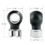 Thread-On Charlotte Style Gearshift Knob With 9/10 Speed Adapter-Matte Black - Image 4