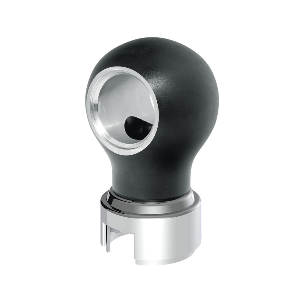 Thread-On Charlotte Style Gearshift Knob With 13/15/18 Speed Adapter-Matte Black 71162