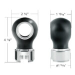 Thread-On Charlotte Style Gearshift Knob With 13/15/18 Speed Adapter-Matte Black - Image 4
