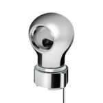 Thread-On Chrome Charlotte Style Gearshift Knob With LED 9/10 Speed Adapter-Blue LED - Image 2