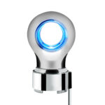 Thread-On Chrome Charlotte Style Gearshift Knob With LED 9/10 Speed Adapter-Blue LED - Image 3