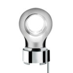 Thread-On Chrome Charlotte Style Gearshift Knob With LED 9/10 Speed Adapter-White LED - Image 3