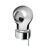 Thread-On Chrome Charlotte Style Gearshift Knob With LED 9/10 Speed Adapter-Green LED - Image 2