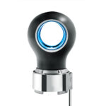 Thread-On Matte Black Charlotte Style Gearshift Knob With LED 9/10 Speed Adapter-Blue LED - Image 3