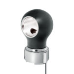 Thread-On Matte Black Charlotte Style Gearshift Knob With LED 9/10 Speed Adapter-White LED 71171