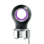 Thread-On Matte Black Charlotte Style Gearshift Knob With LED 9/10 Speed Adapter-Purple LED - Image 3