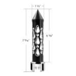 Thread-On Brooklyn Style Spike Gearshift Knob With 13/15/18 Speed Adapter - Matte Black/Vertical - Image 5