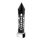 Thread-On Brooklyn Style Spike Gearshift Knob With 9/10 Speed Adapter - Matte Black/Vertical 71201
