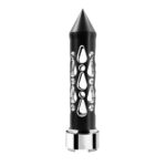 Thread-On Brooklyn Style Spike Gearshift Knob With 9/10 Speed Adapter - Matte Black/Vertical - Image 2