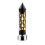 Thread-On Brooklyn Style Spike Gearshift Knob With LED 13/15/18 Speed Adapter-Matte Black/Amber LED - Image 5